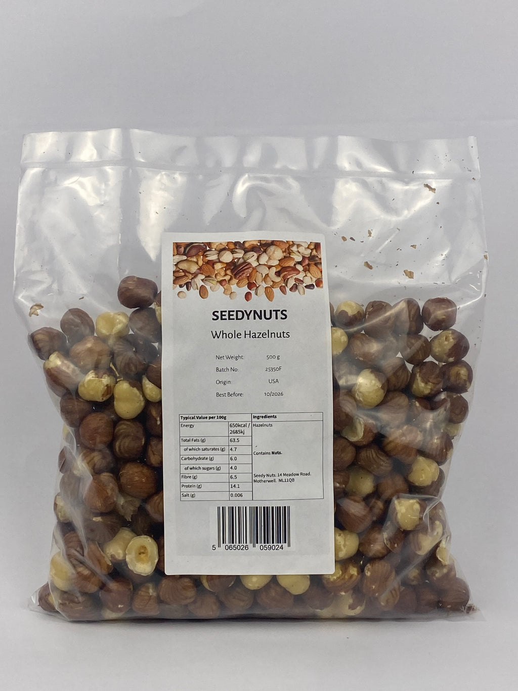Whole Hazelnuts 500g